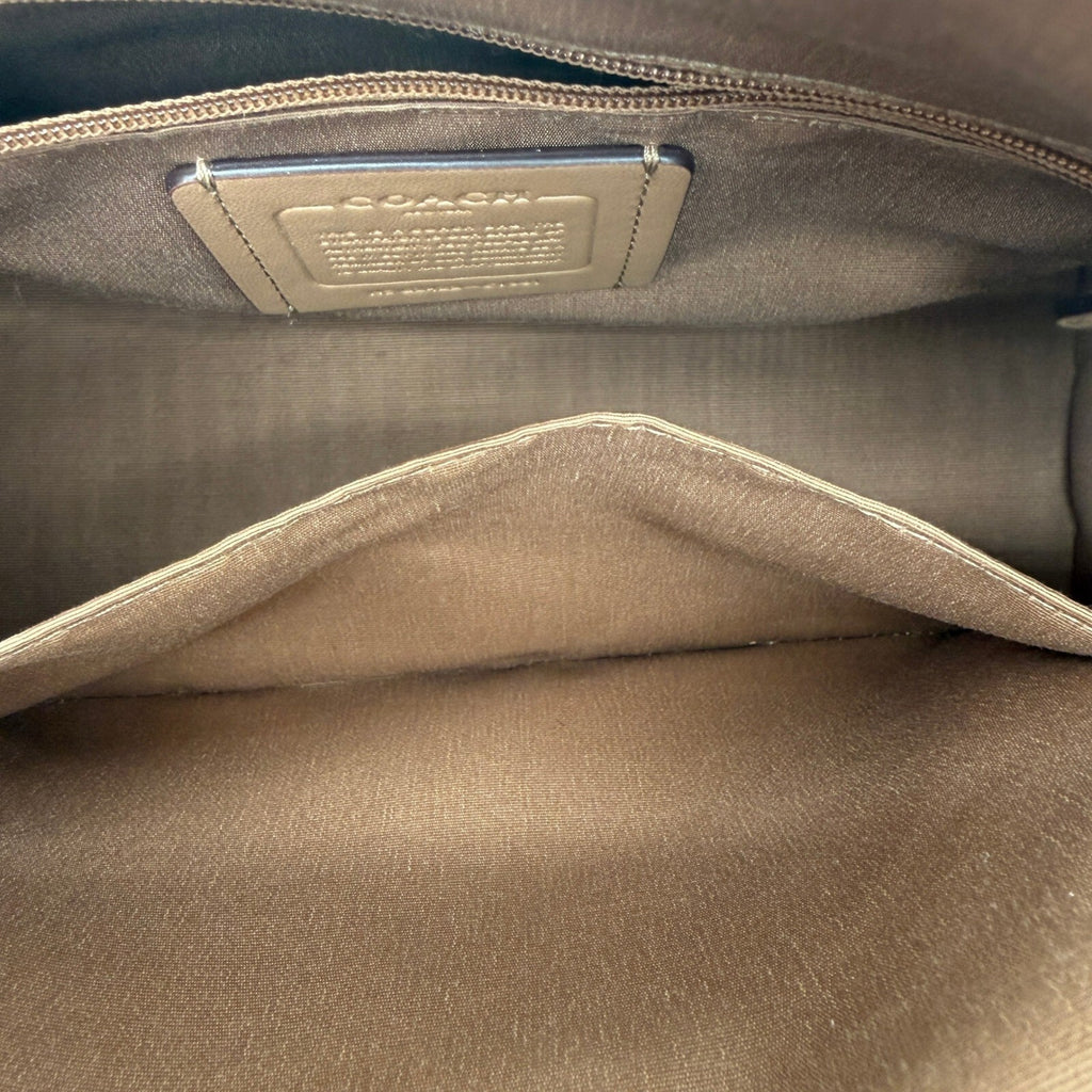 Coach Rowan Satchel Sand Chalk Signature Canvas Bag CV961 Crossbody Handbag