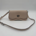 Coach Coachtopia Wavy Dinky Cloud White Pebbled Leather Crossbody Bag CK113