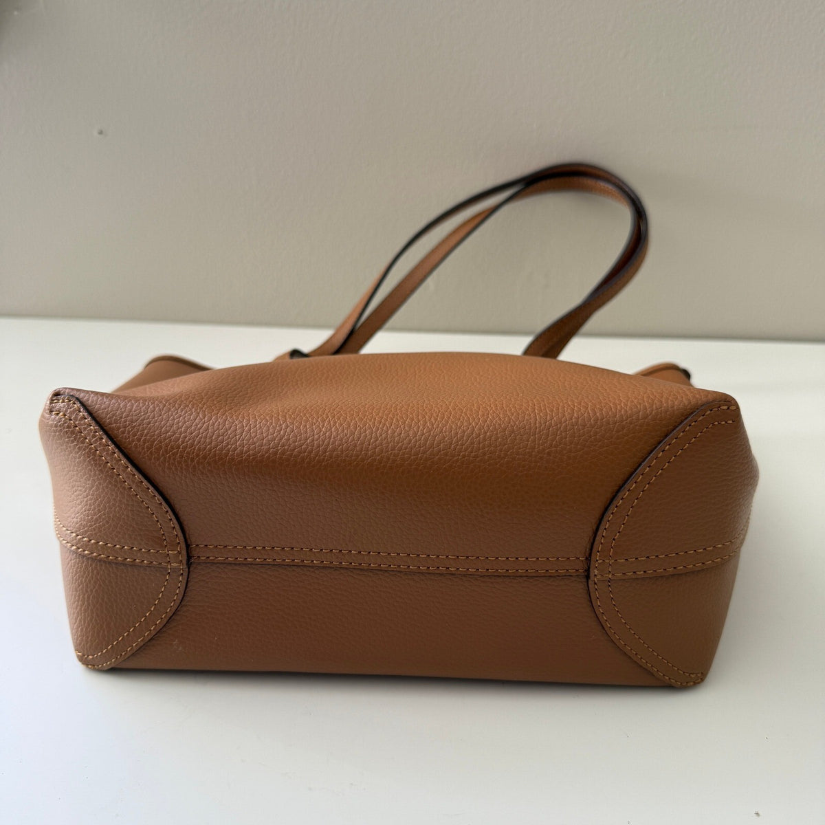 Coach Small City Tote Light Saddle Tan Leather Bag CT859
