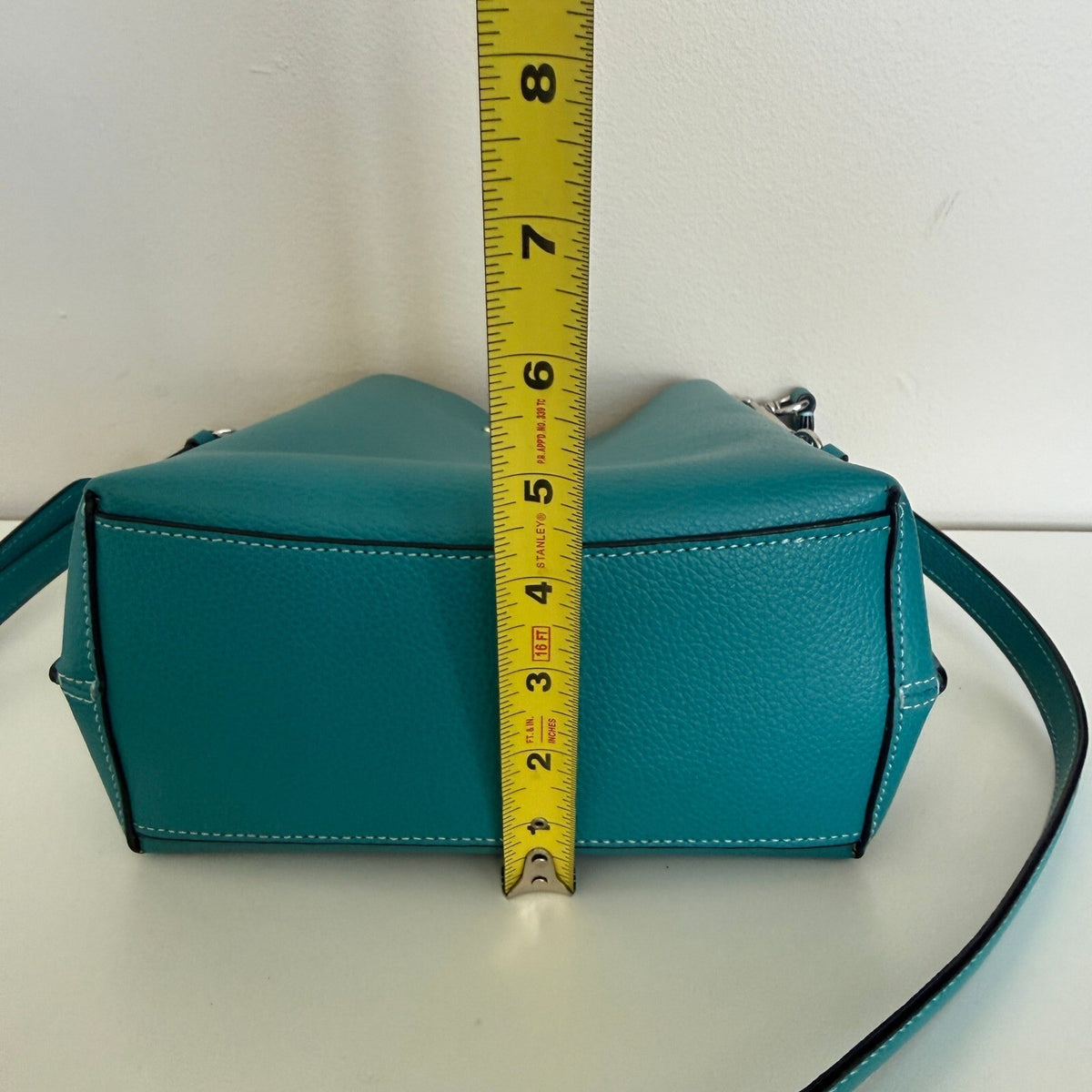 Coach Mollie Bucket Bag 22 Teal Pebble Leather CA177 Crossbody Shoulder Bag