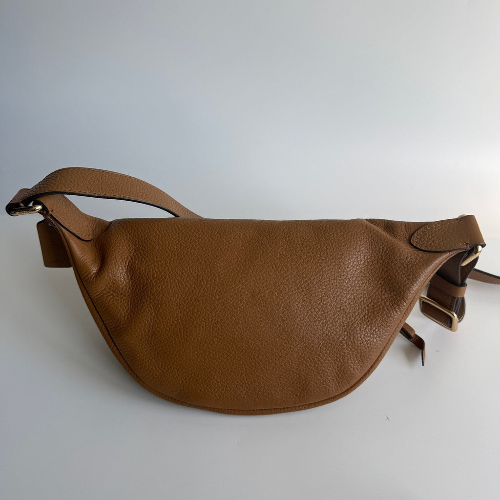 Coach Belt Bag Saddle Brown Refined Pebble Leather F48738 Fanny Pack