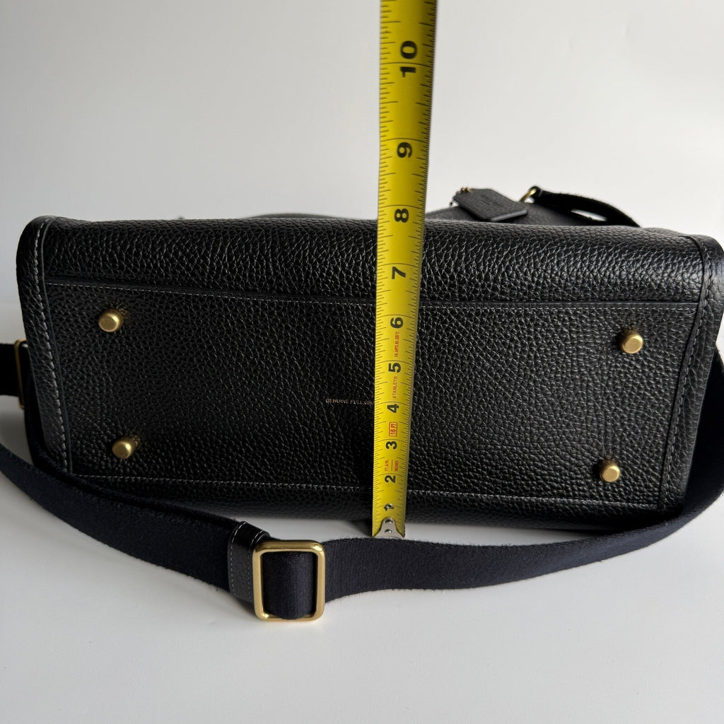 Coach Cargo Tote 26 Black Pebble Leather Crossbody CAM665