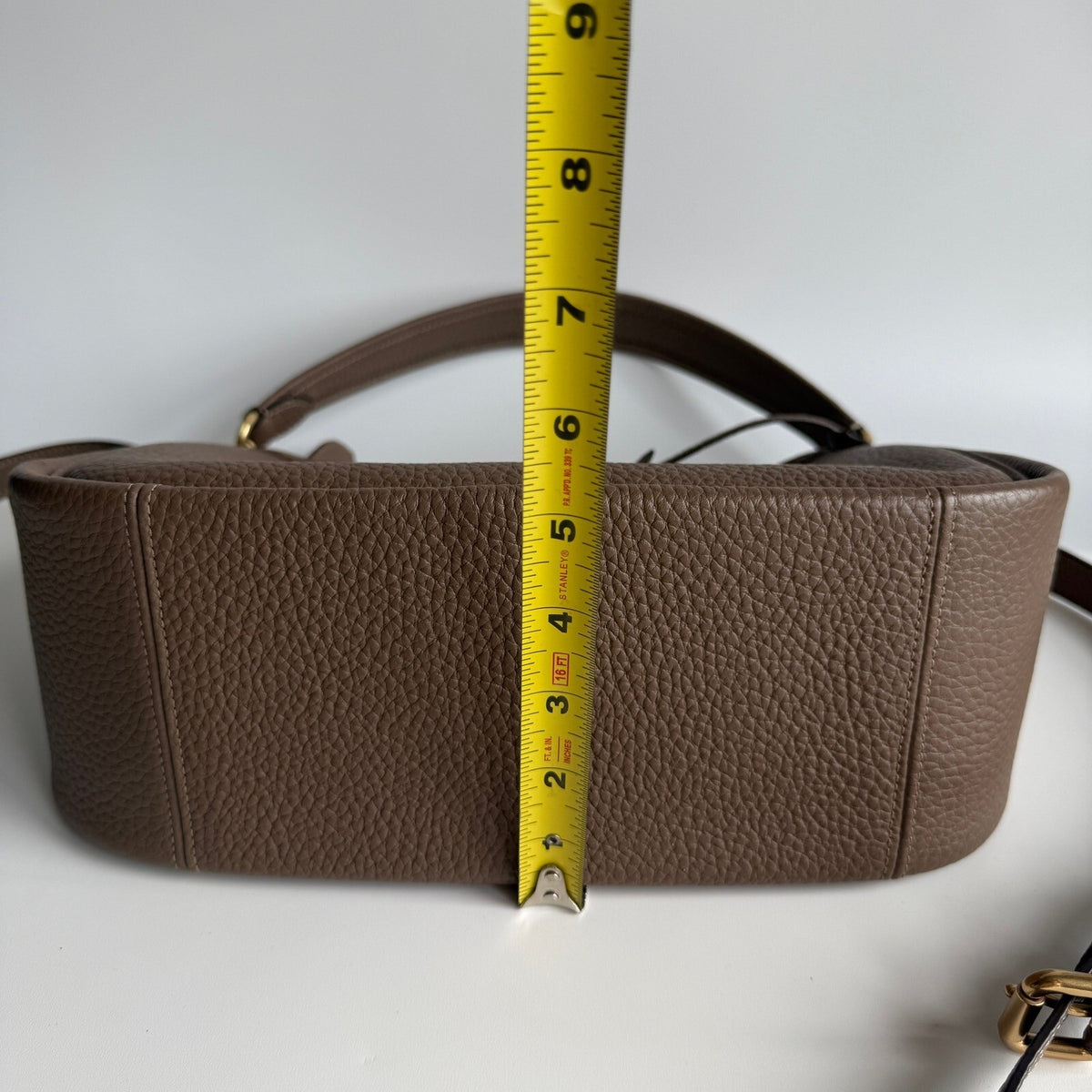 Coach Cary Crossbody Dark Stone Soft Pebble Leather CC437 Shoulder Bag