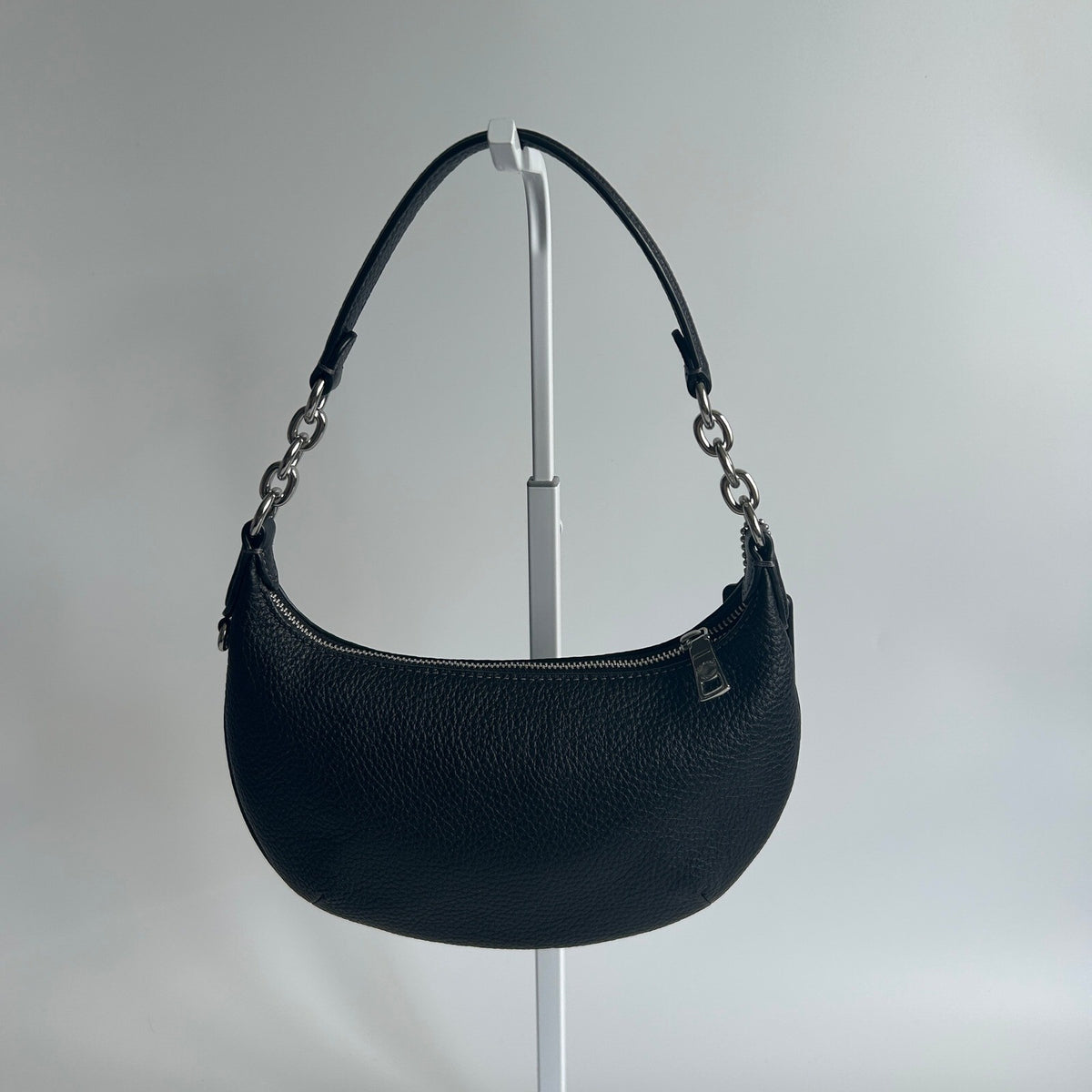 Coach Mini Payton Hobo Black Pebble Leather Shoulder Bag CN011