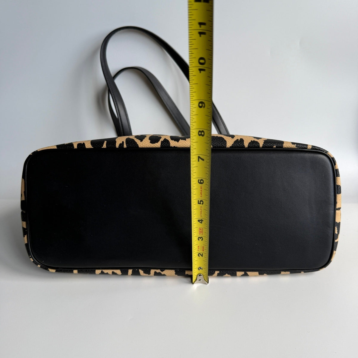 Coach Gallery Tote Leopard Coated Canvas Leather Bag CY347