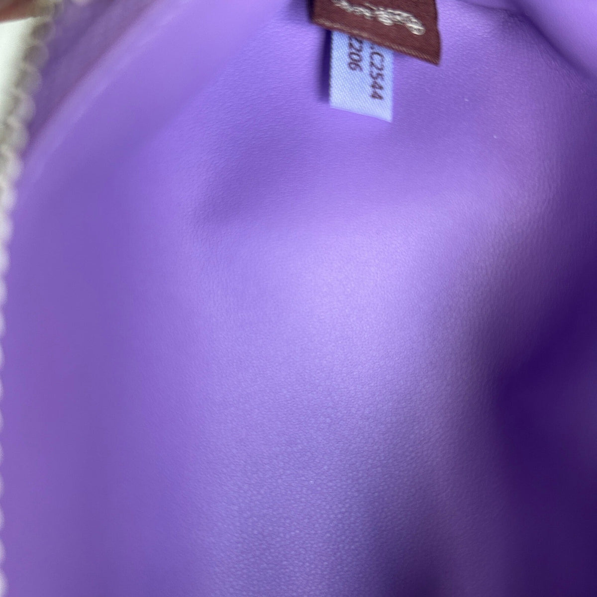 Coach Signature Pencil Case Iris Purple Coated Canvas Pouch CZ206