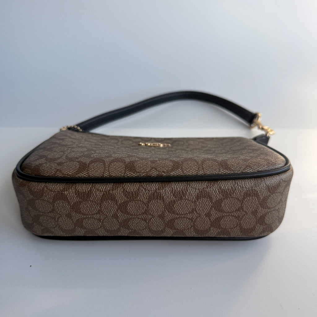 Coach Nolita 19 Khaki Signature Canvas Shoulder Bag CW426 Small Purse Handbag