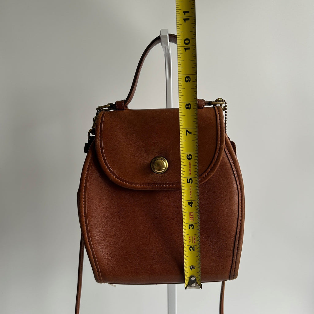 Coach Derby 9904 British Tan Glovetanned Leather Crossbody Bag Good