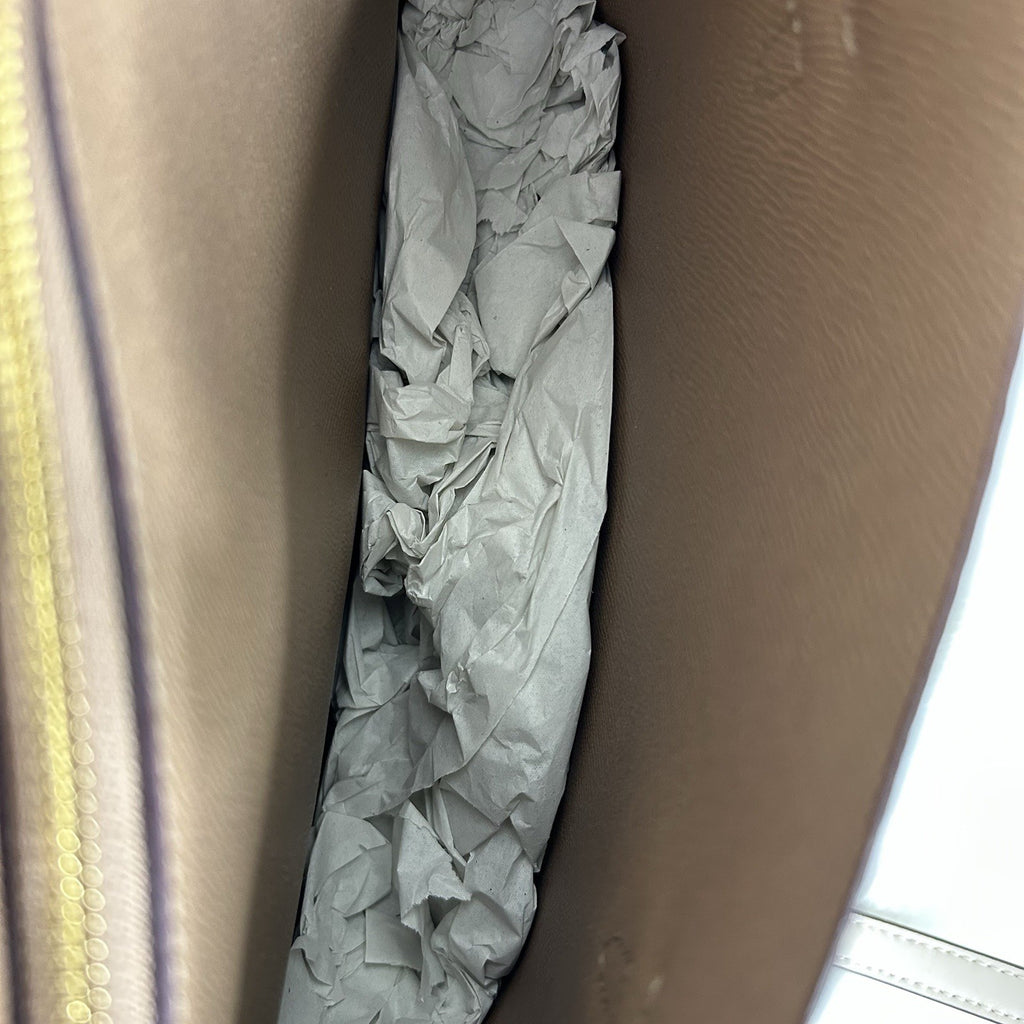Coach Mollie Tote 25 Sand Chalk Signature Canvas Leather Bag NEW