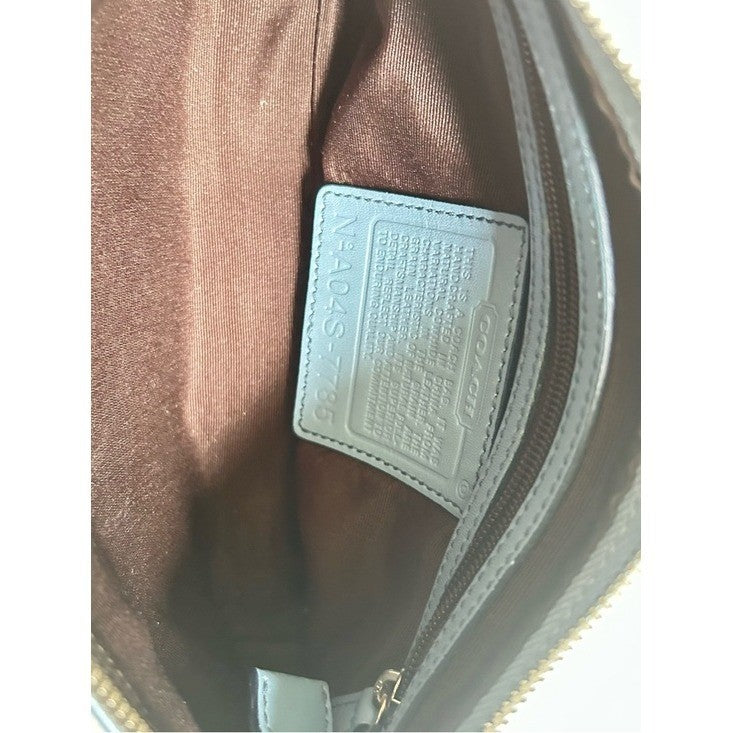 Coach Vintage Hamptons Light Blue Leather Hobo Bag Excellent