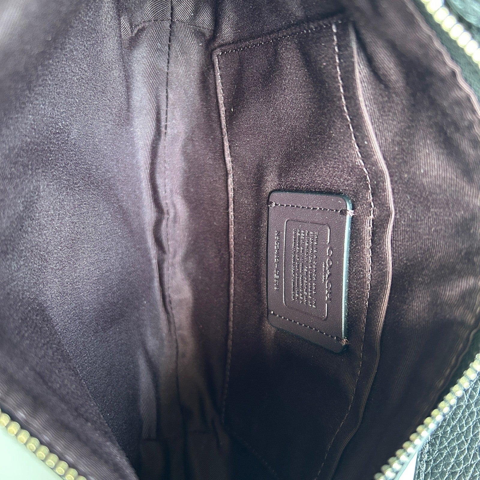 Coach Payton Hobo Black Pebbled Leather Shoulder Bag CE619 Excellent