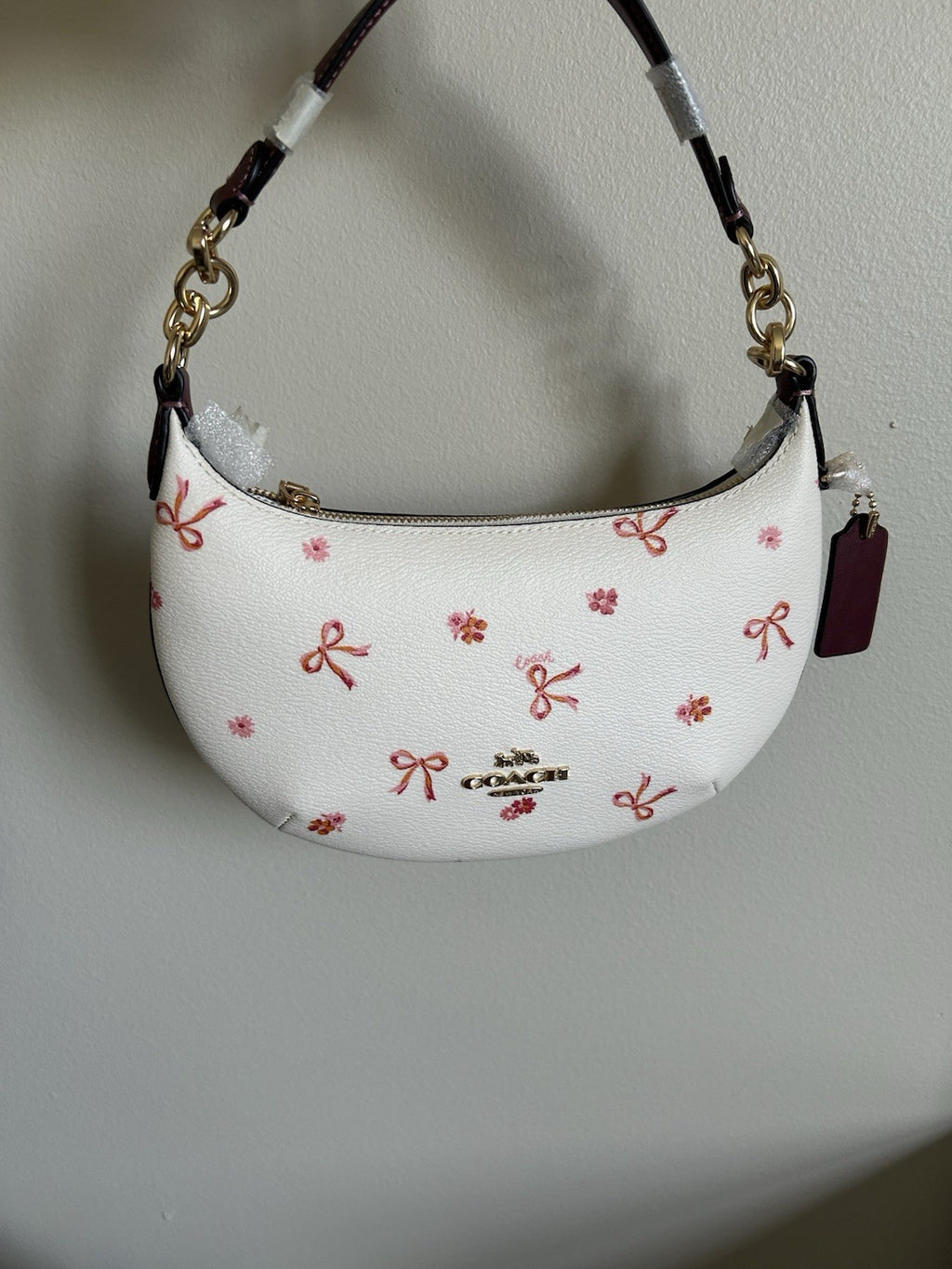 NWT COACH Mini Payton With Bow Print