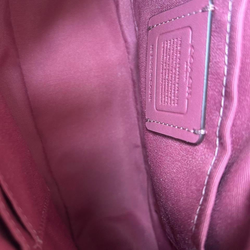 Coach Teri Pink Pebbled Leather Shoulder Bag Excellent