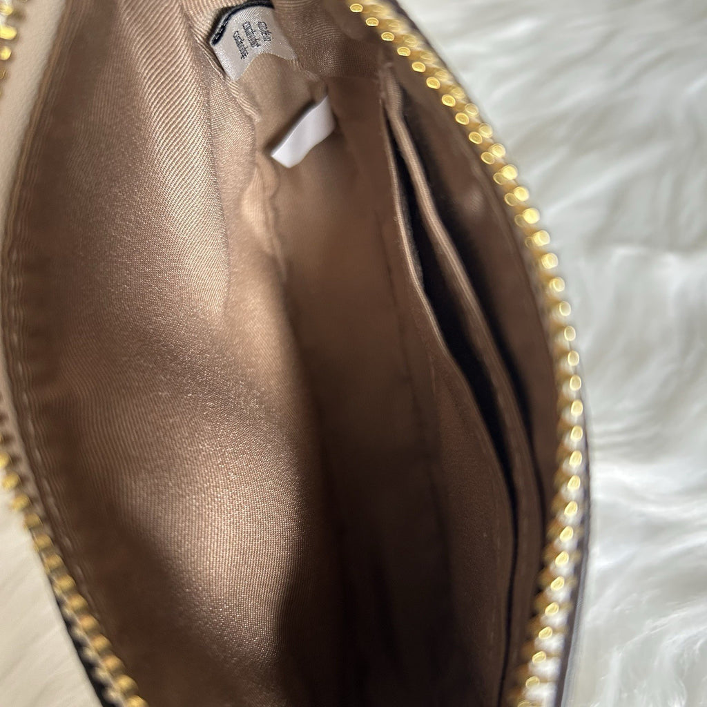 Coach Nolita 19 Chalk White Embossed Leather Shoulder Bag Excellent