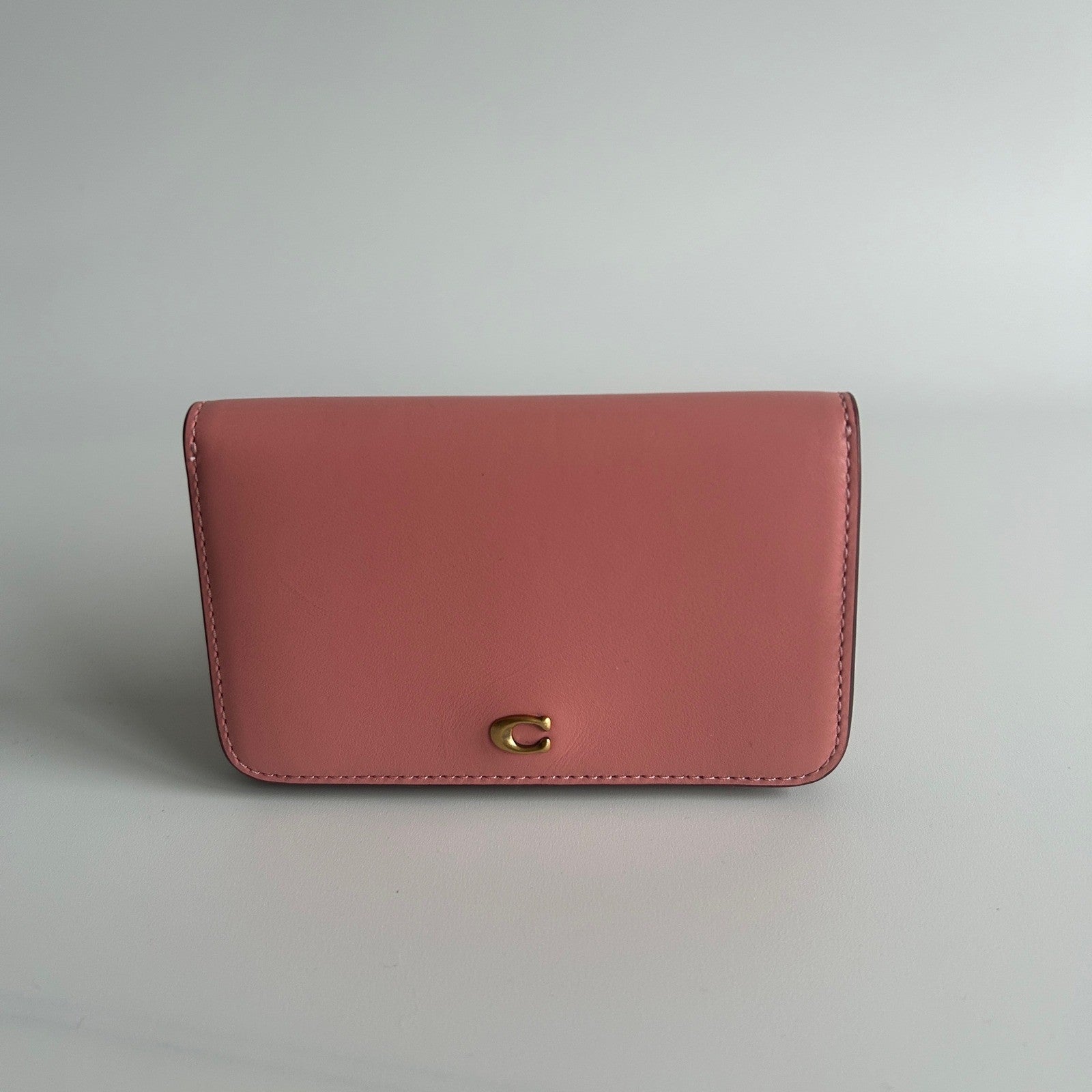 Coach Wyn Small Wallet Candy Pink Multi Leather Colorblock C5358 NEW