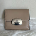 Coach Eliza Taupe Leather Small Wallet NWT CP254