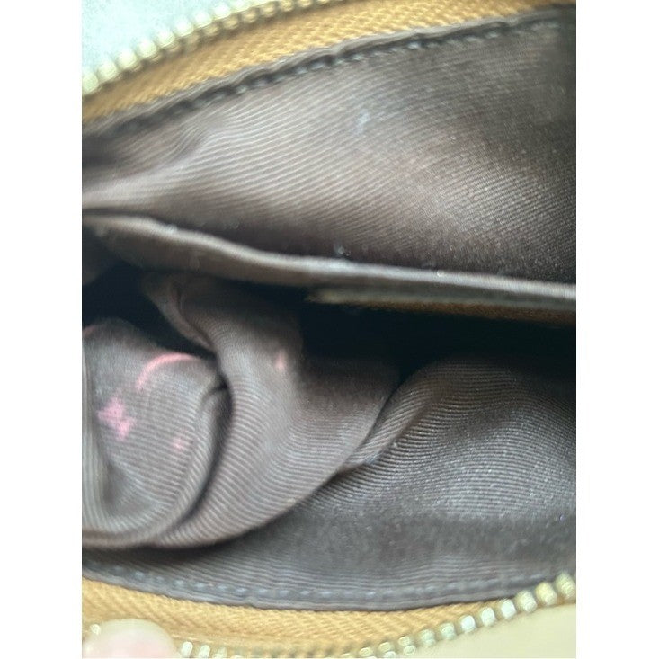 Coach Soho Hamptons Demi Camel Tan Suede Buckle Shoulder Bag 7558 Good
