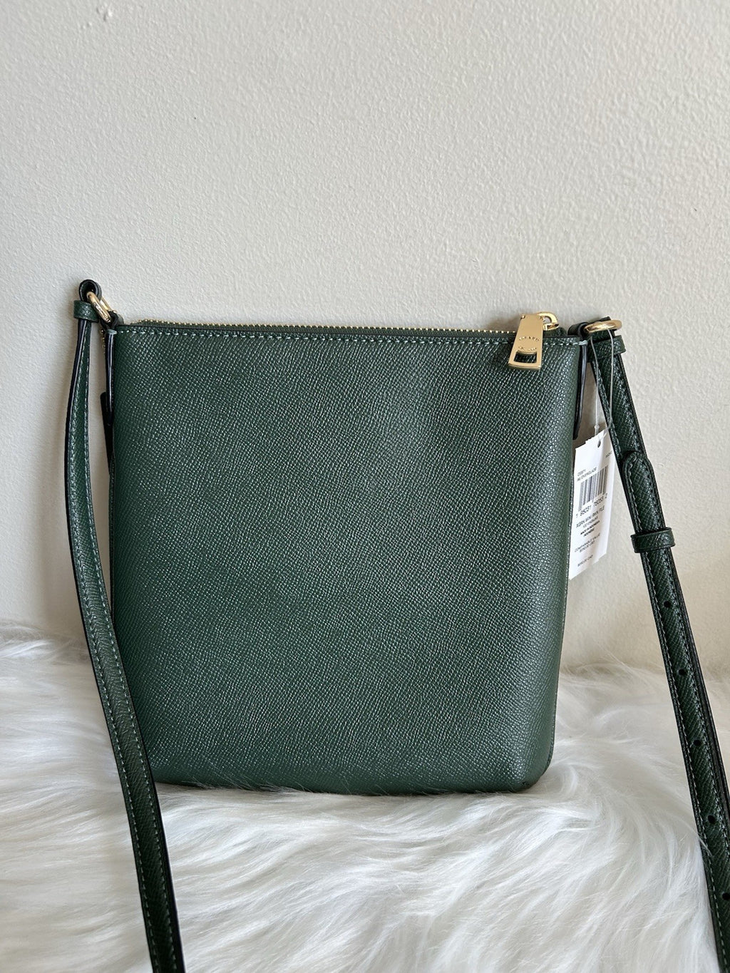 Coach Mini Rowan File Everglade Green Crossgrain Leather Crossbody Bag NWT