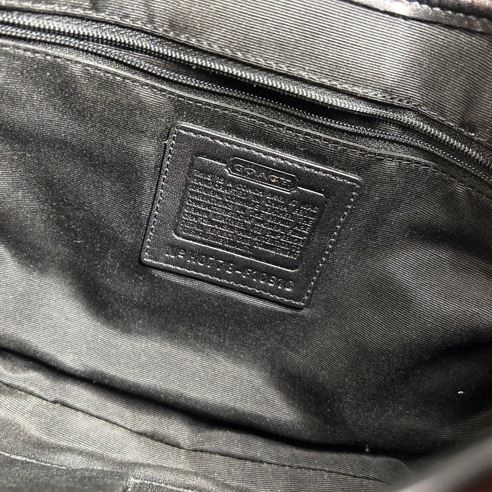 Coach Soho Black Leather Flap Shoulder Bag Good