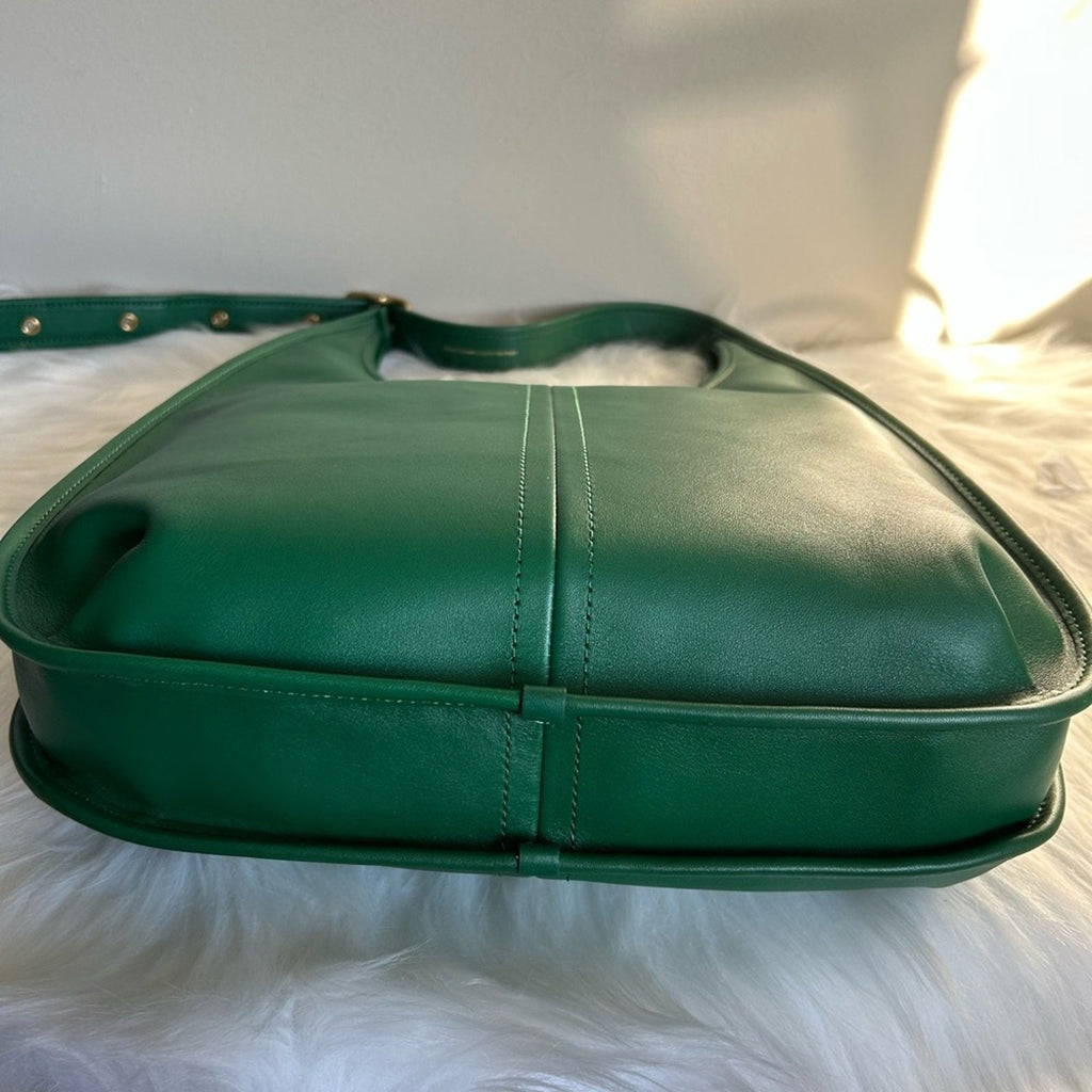 Coach Ergo Green Glovetanned Leather Hobo Shoulder Bag Excellent