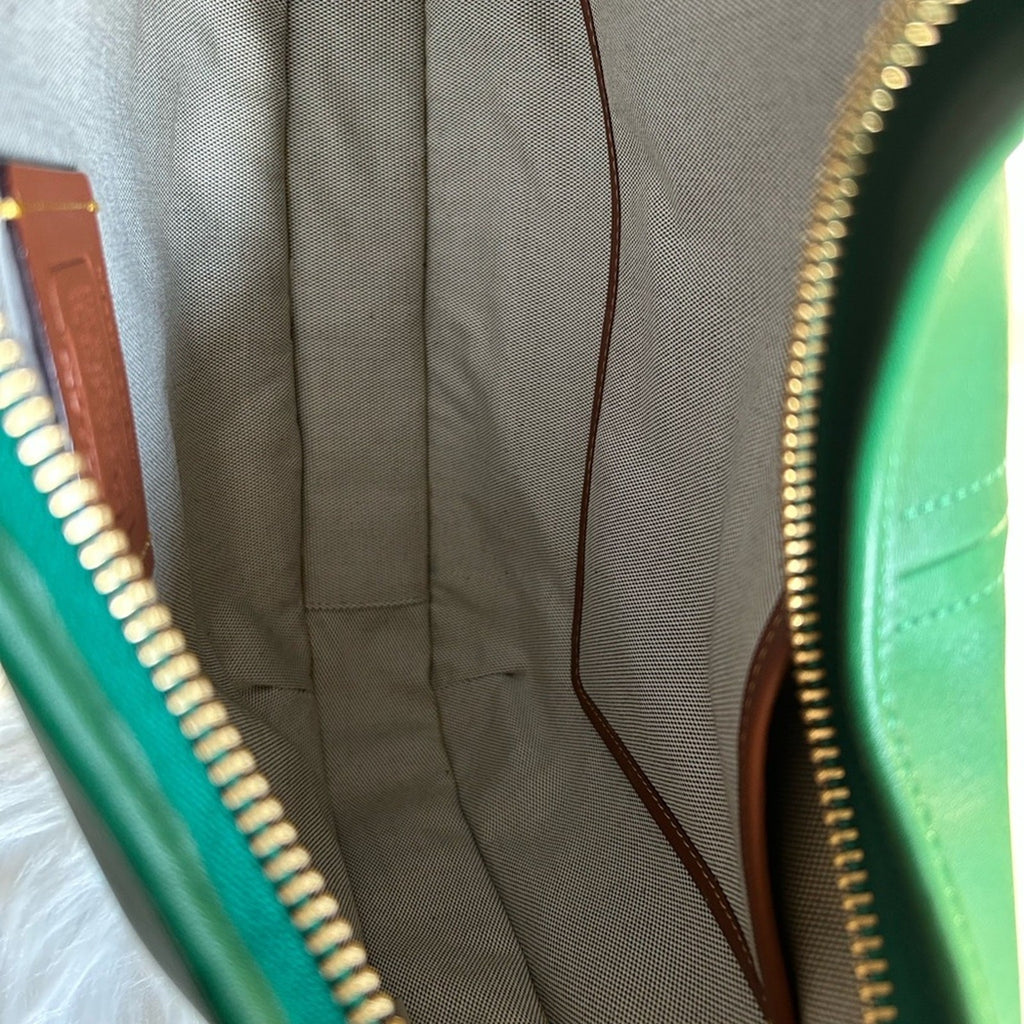 Coach Ergo Green Glovetanned Leather Hobo Shoulder Bag Excellent