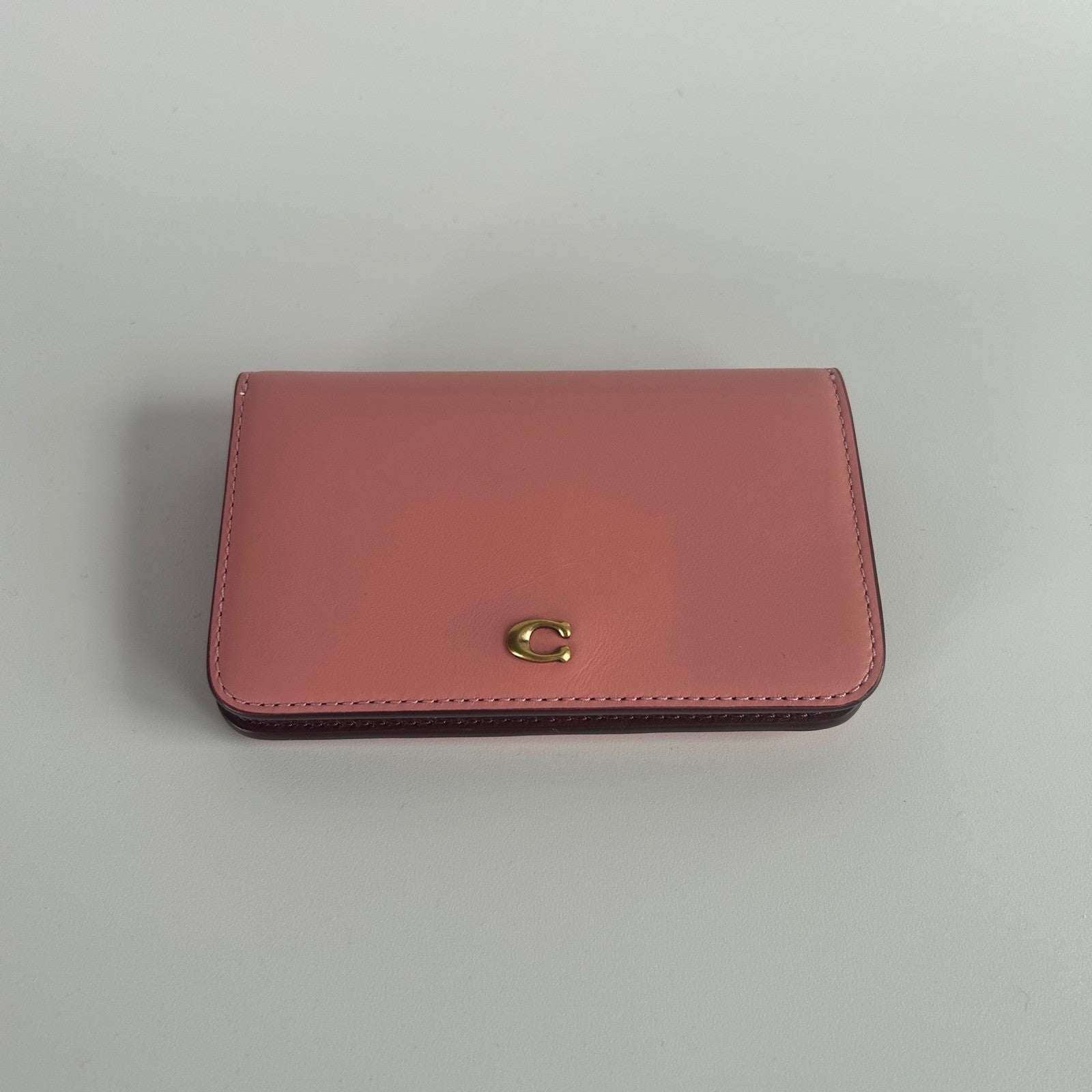 Coach Wyn Small Wallet Candy Pink Multi Leather Colorblock C5358 NEW