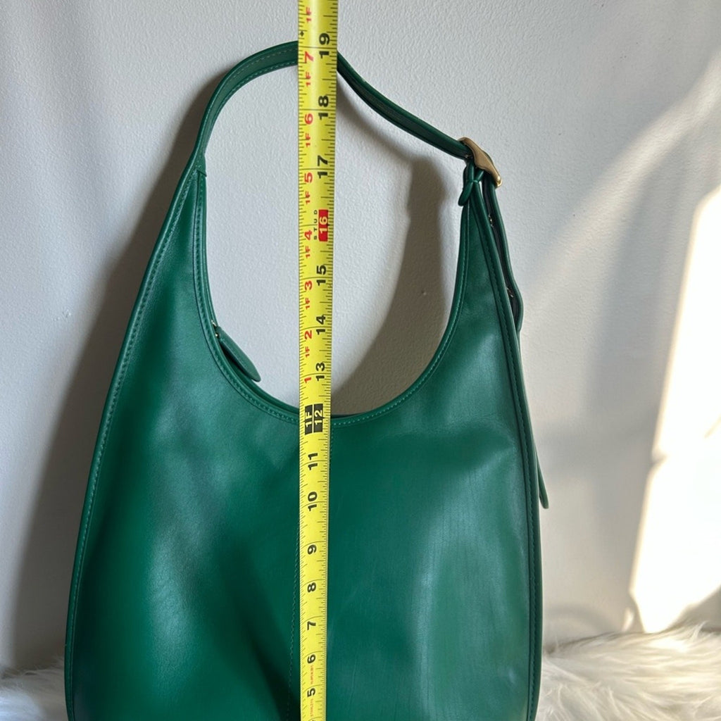 Coach Ergo Green Glovetanned Leather Hobo Shoulder Bag Excellent
