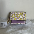 Coach Mini Klare Lilac Multi Floral Leather Bag Charm NWT CBL32
