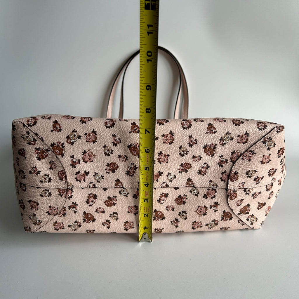 Coach City Tote Rose Print Blush Multi Crossgrain Leather Bag NEW CY682