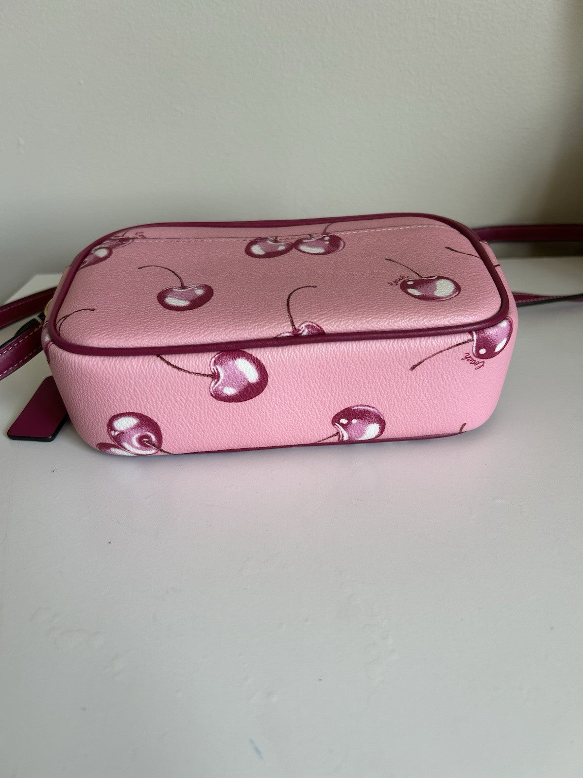 COACH Mini Jamie Camera Bag With Cherry Print
