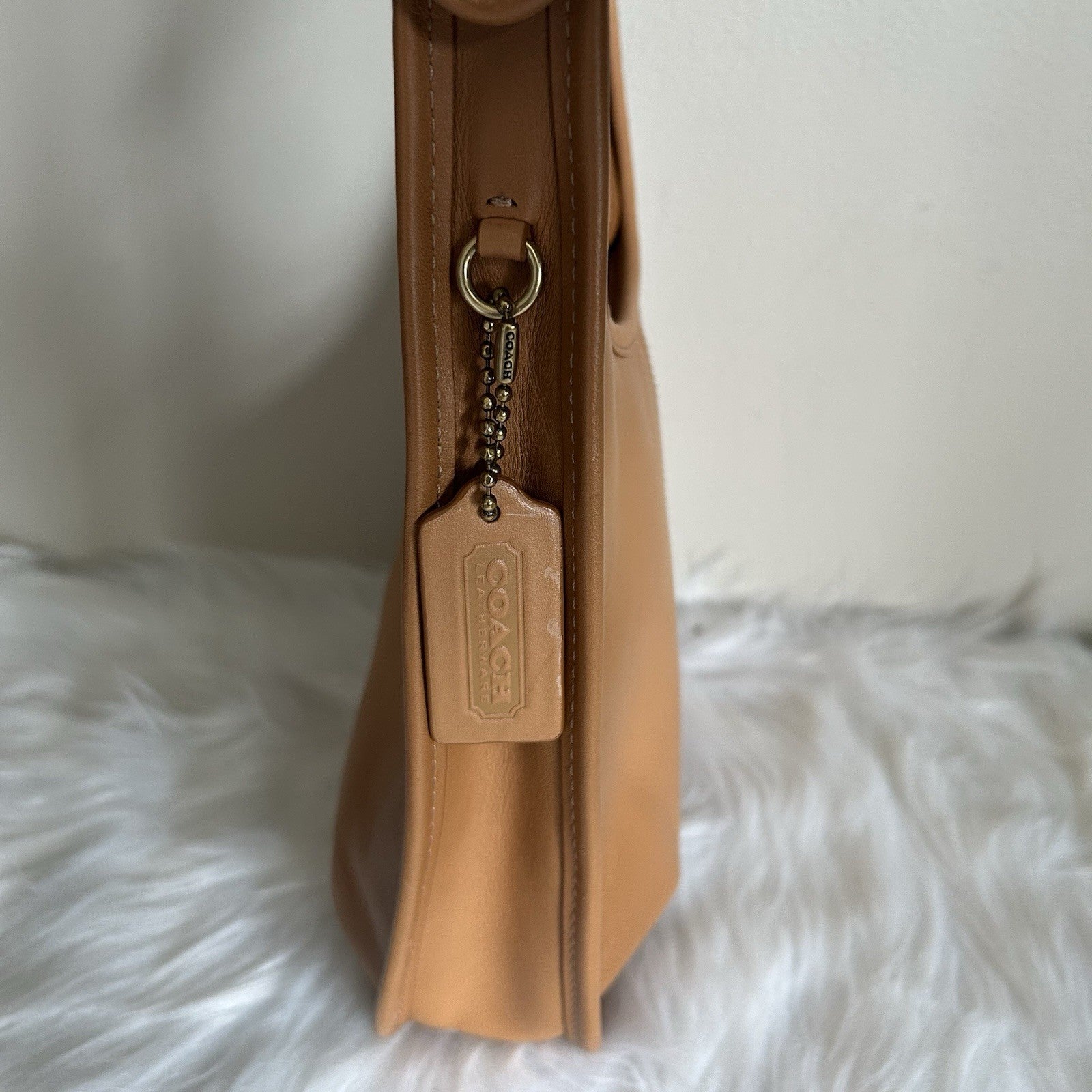 Coach Ergo Tan Natural Leather Shoulder Bag C2265 Good Condition