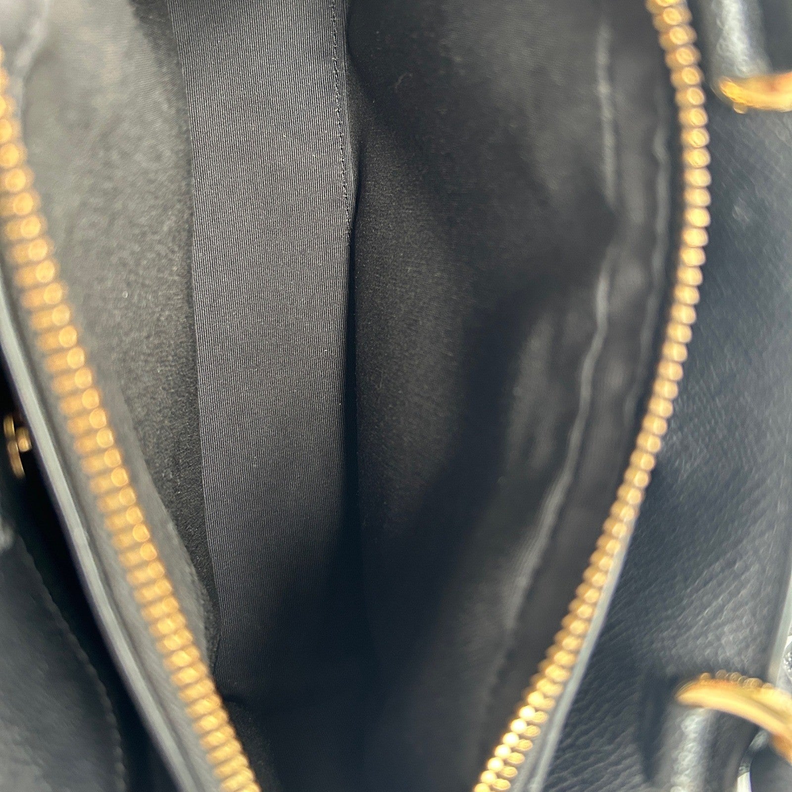 Coach Mini Lillie Carryall Black Crossgrain Leather Satchel Excellent