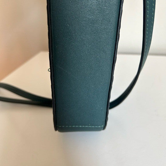 Coach Jamie Camera Bag Dark Green Signature Leather Crossbody Excellent