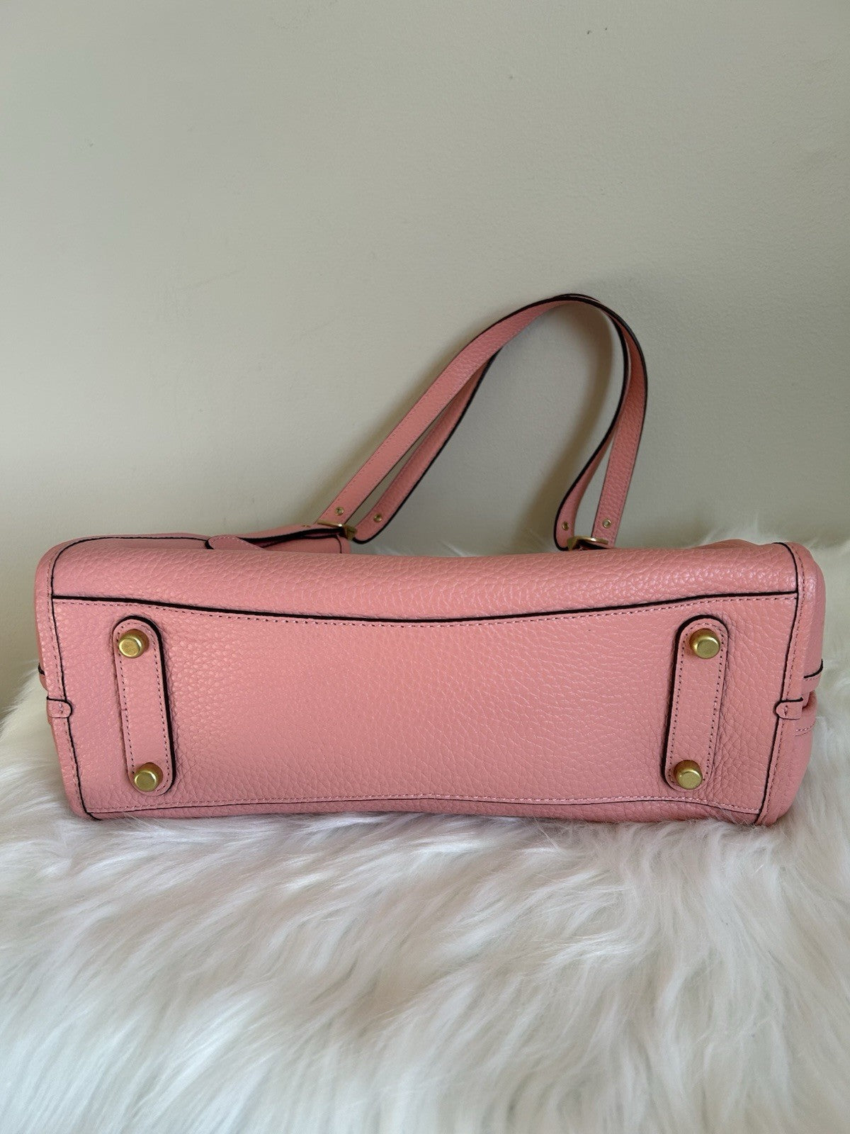 Coach Soft Pebble Leather Lori Shoulder Bag Candy Pink