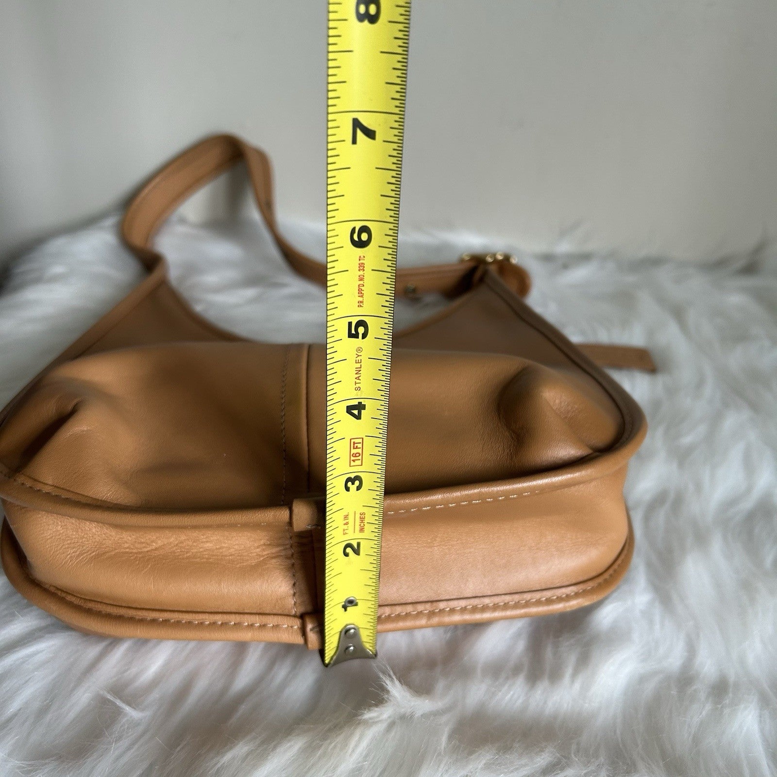 Coach Ergo Tan Natural Leather Shoulder Bag C2265 Good Condition