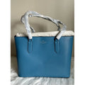 Kate Spade Harper Niagara Blue Pebbled Leather Tote Bag NEW