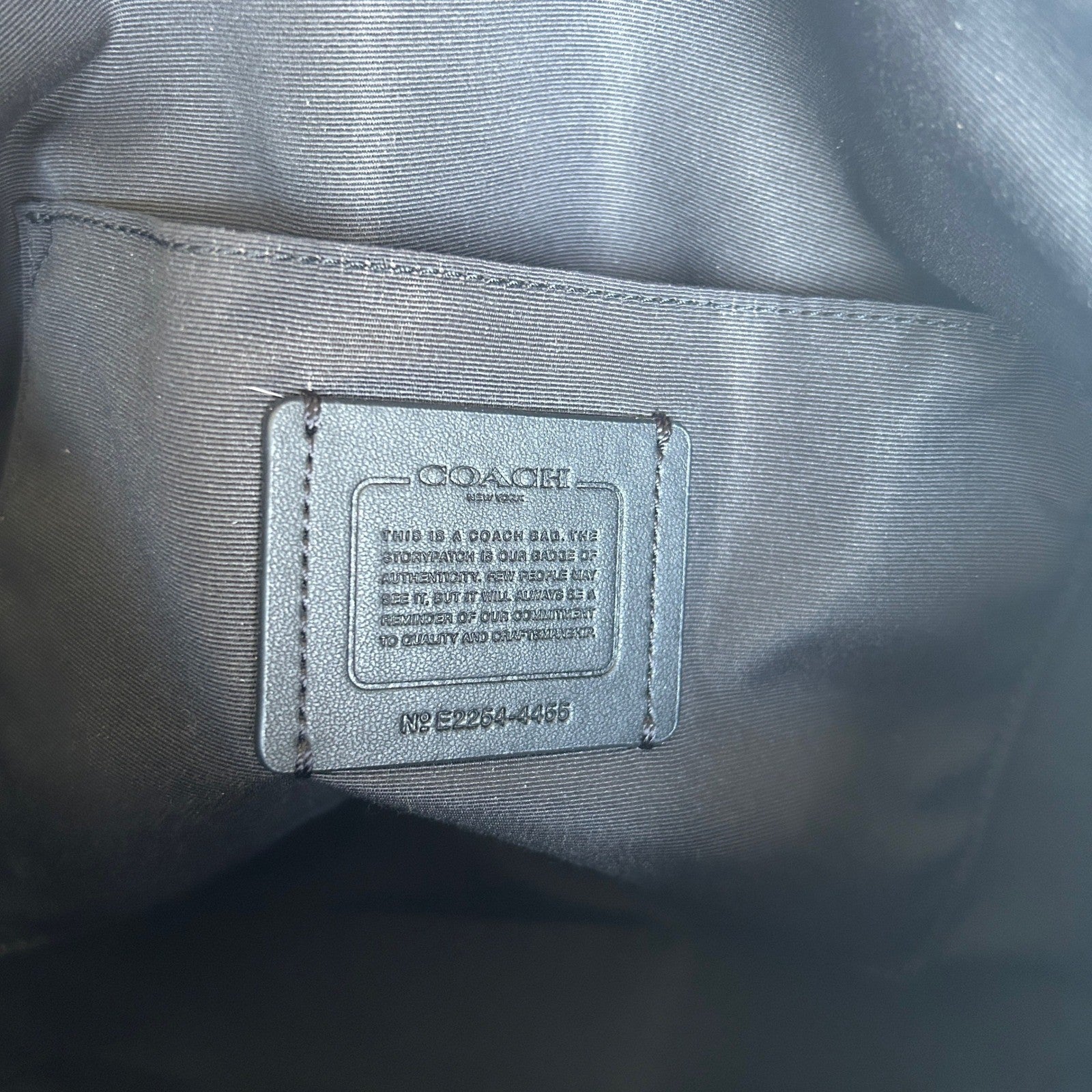 Coach Zip Top Tote Brown Signature Canvas Leather Bag 4455 Good