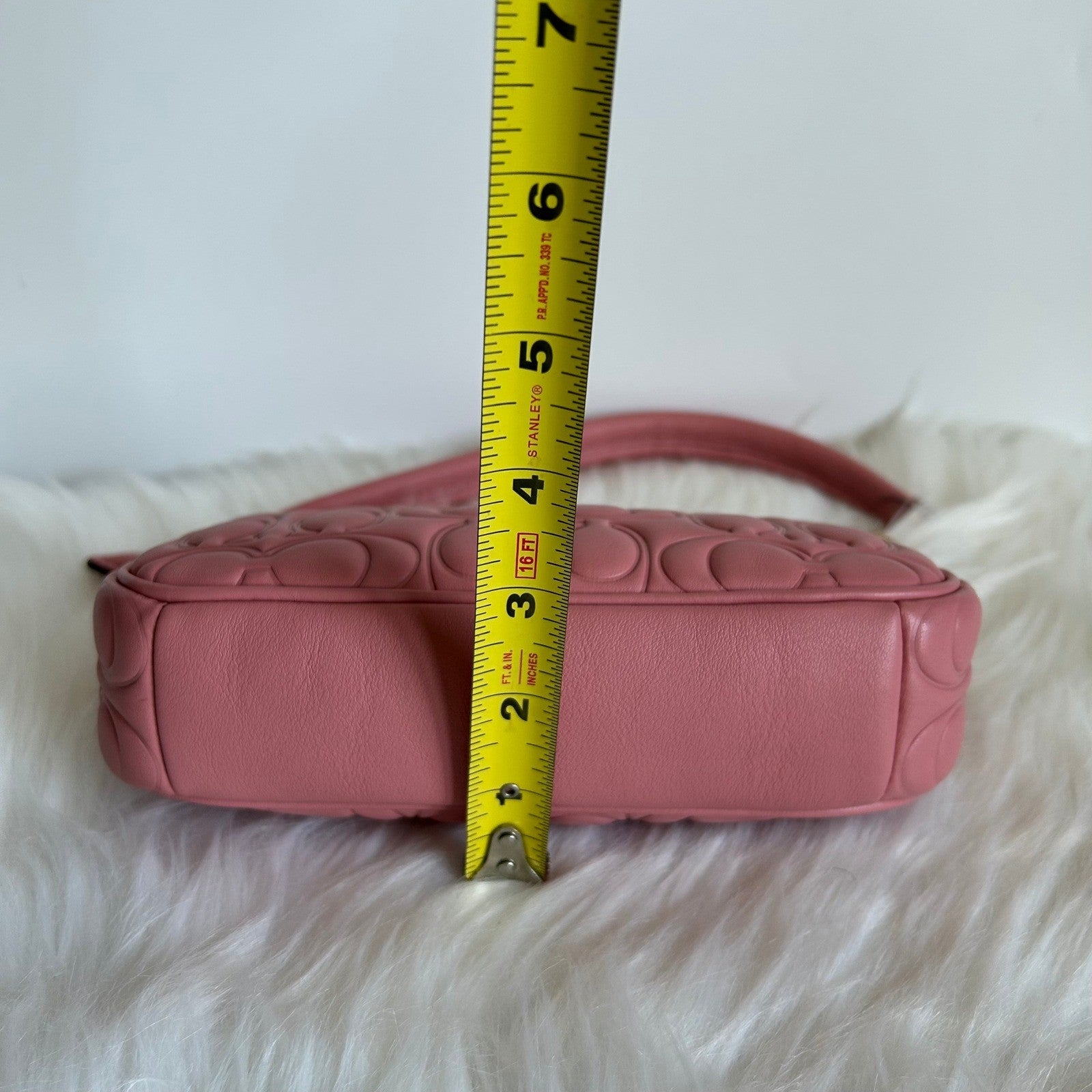 Coach Nolita 19 Pink Quilted Leather Shoulder Bag Excellent