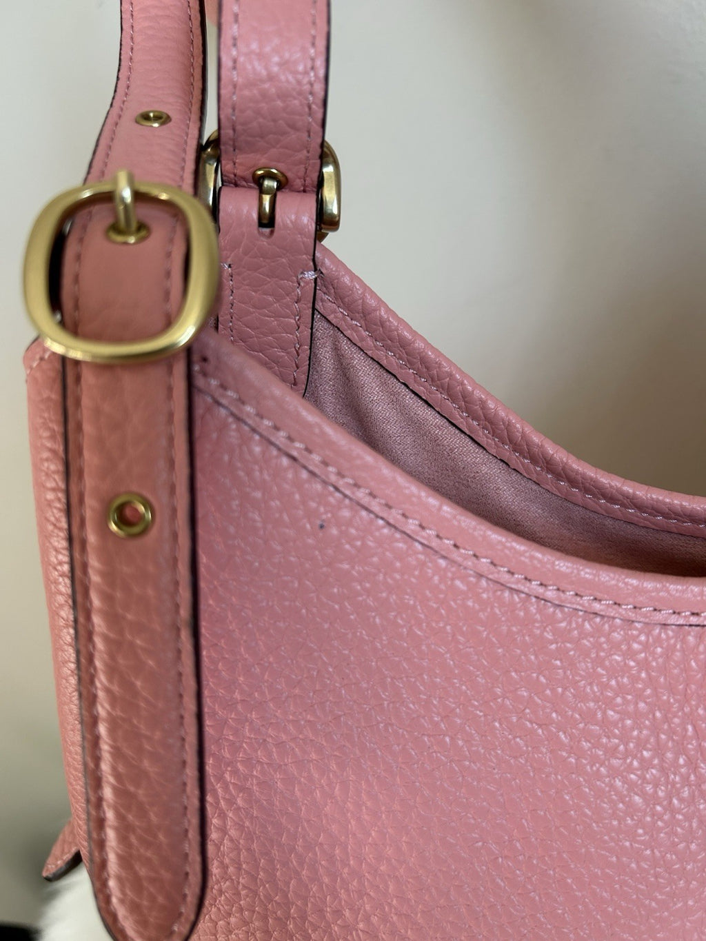 Coach Soft Pebble Leather Lori Shoulder Bag Candy Pink