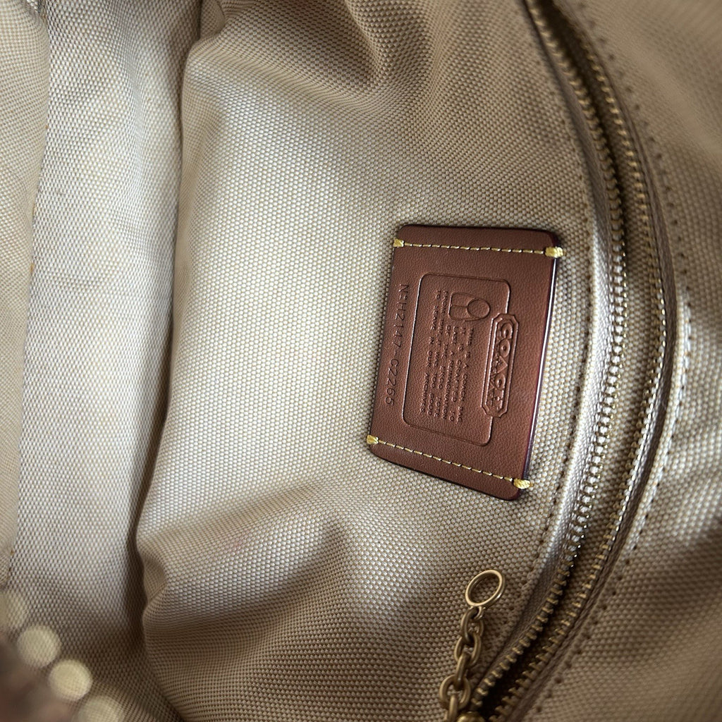 Coach Ergo Tan Natural Leather Shoulder Bag C2265 Good Condition