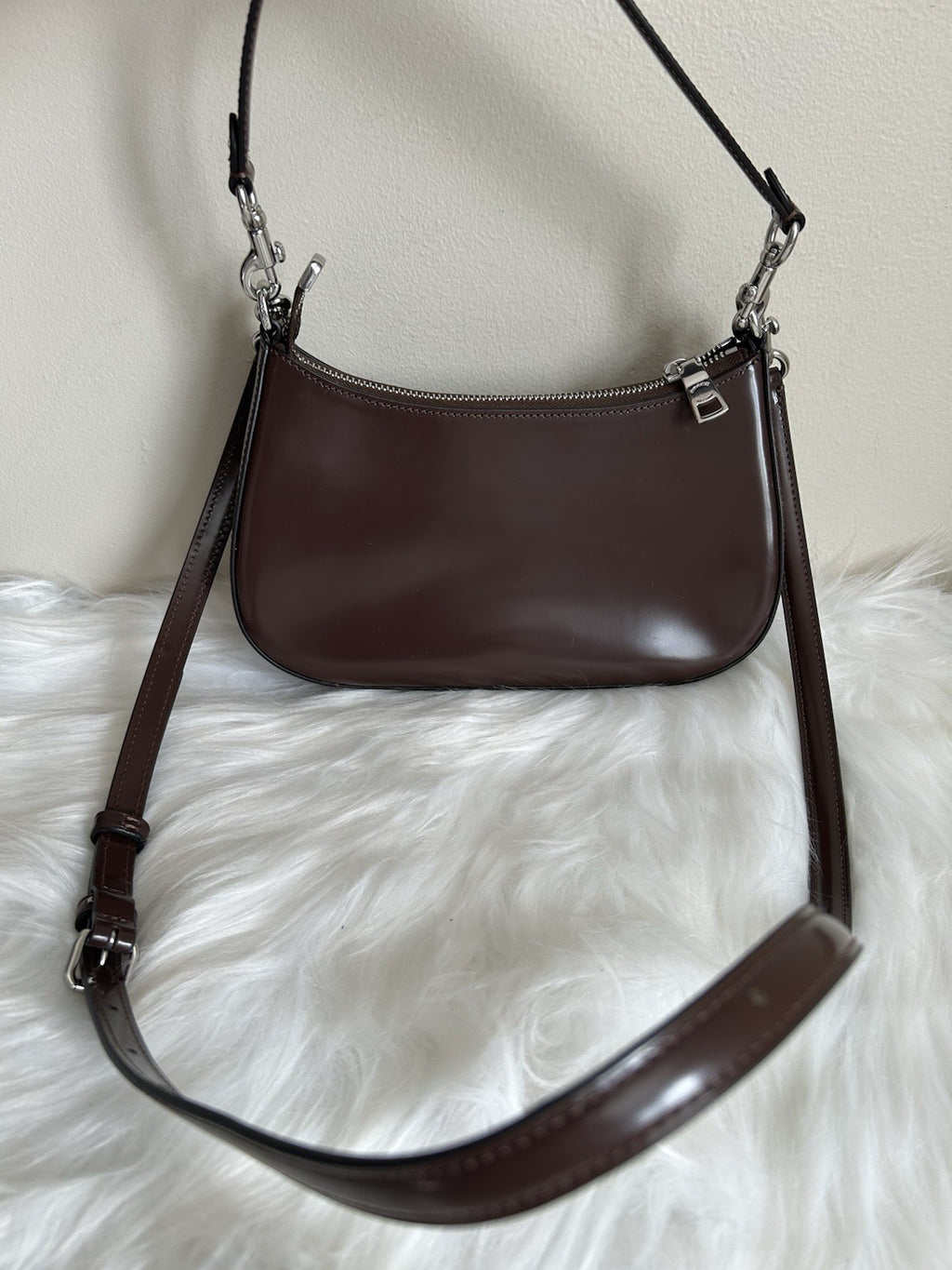 Coach Teri Shoulder Bag in Silver/Maple