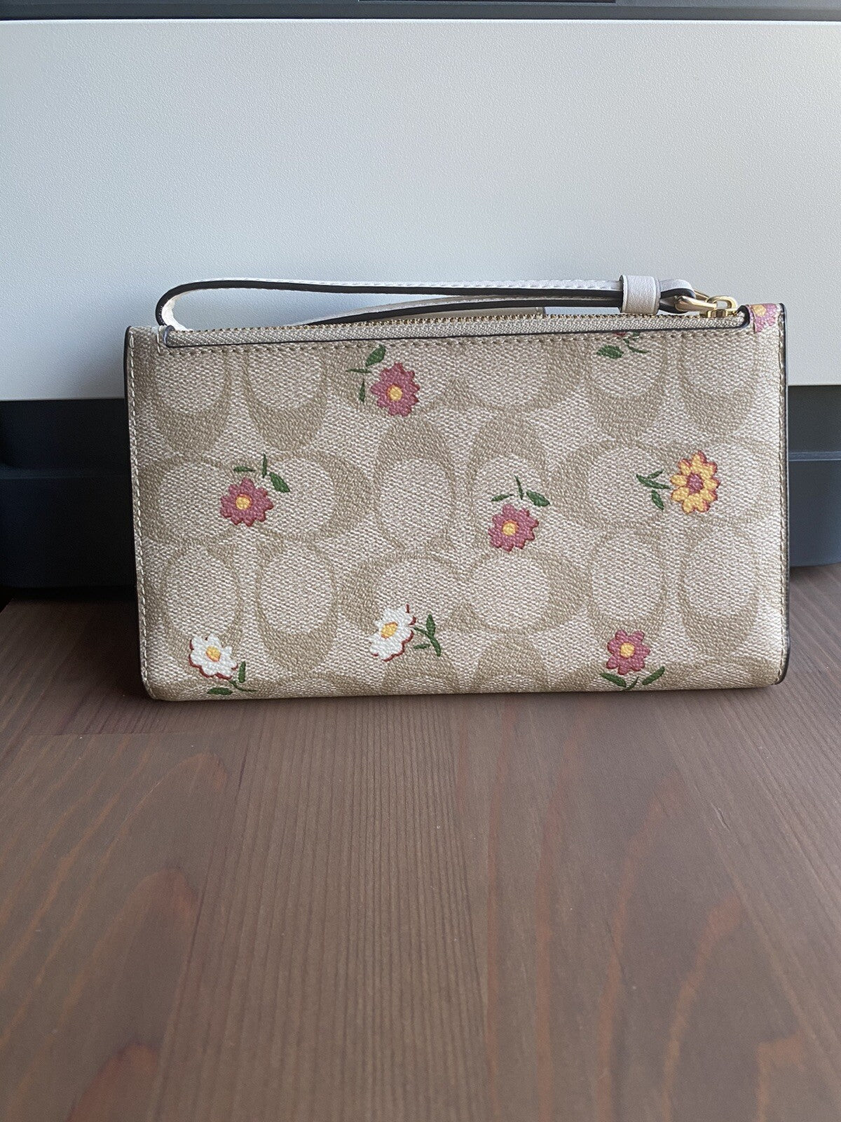 NWOT Coach Tech Wallet In Signature Canvas With Nostalgic Ditsy Print
