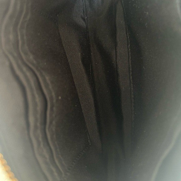 Coach Nolita 19 Black Pebbled Leather Wristlet Bag Excellent