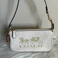 Coach Nolita 19 Chalk White Pebbled Leather Shoulder Bag Excellent