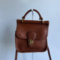 Coach Winnie 9023 British Tan Leather Crossbody Bag Good