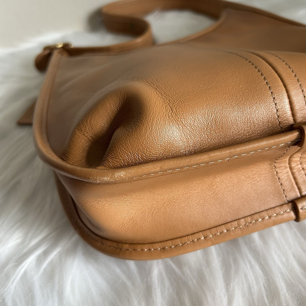 Coach Ergo Tan Natural Leather Shoulder Bag C2265 Good Condition
