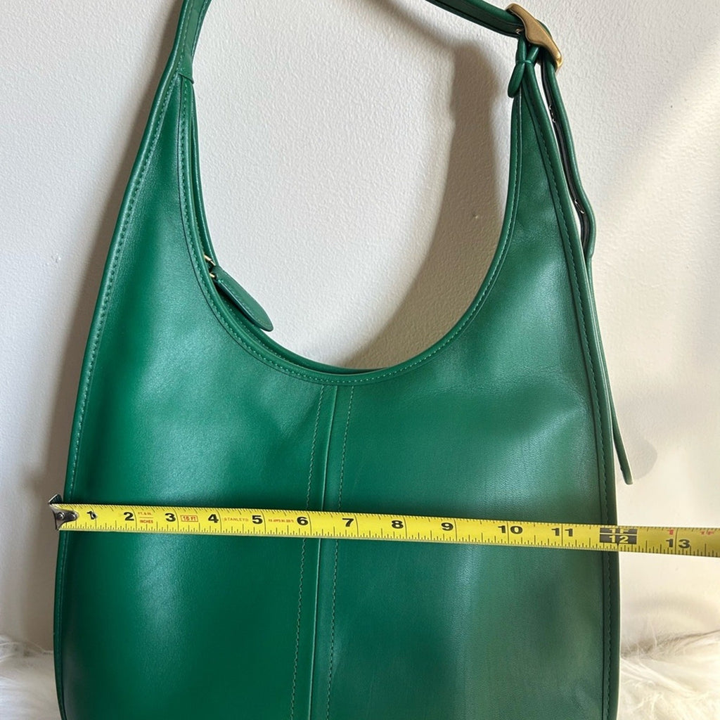 Coach Ergo Green Glovetanned Leather Hobo Shoulder Bag Excellent