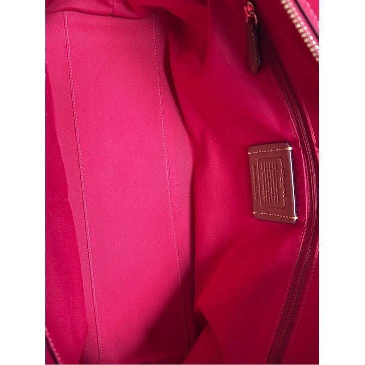 Coach Station Shoulder Bag - Walnut Red - Good