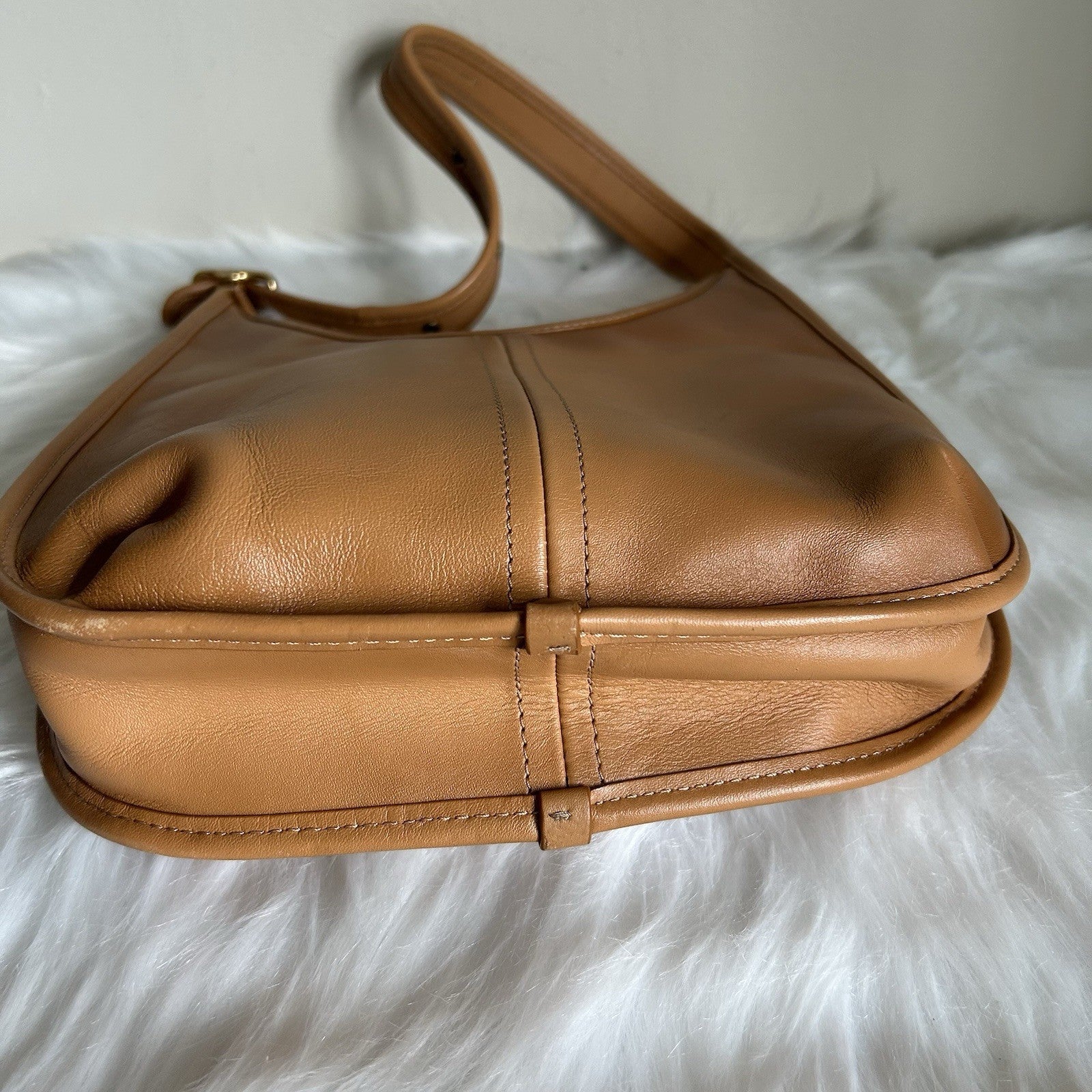 Coach Ergo Tan Natural Leather Shoulder Bag C2265 Good Condition