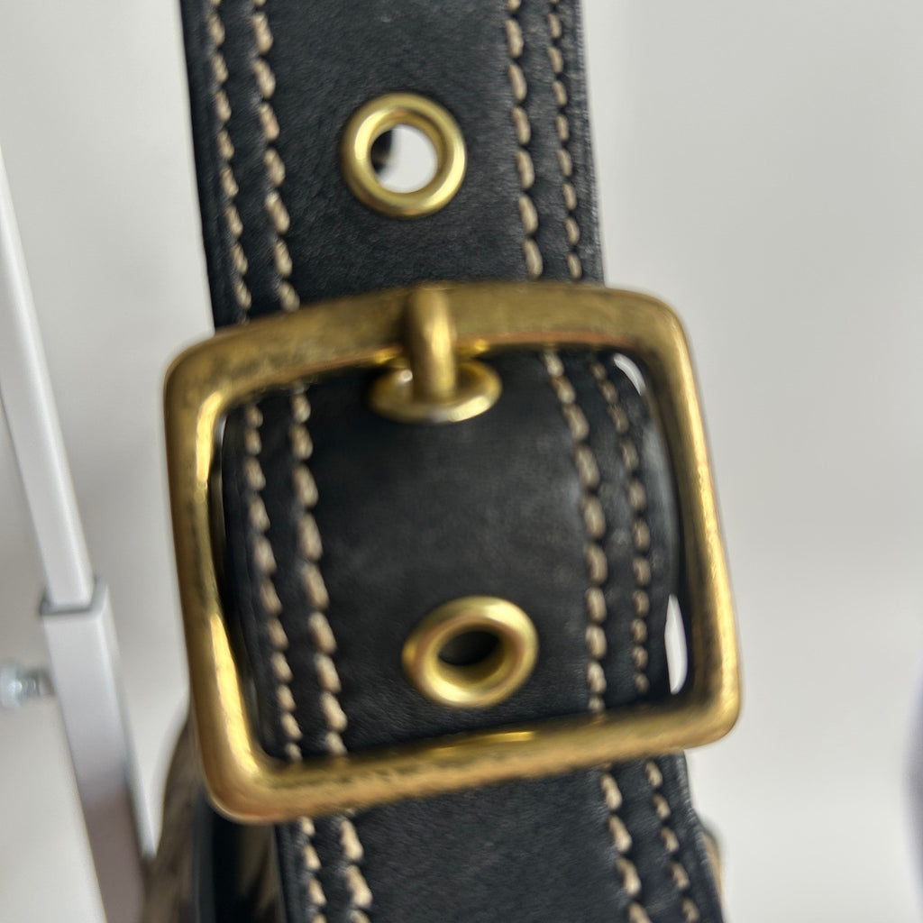 Coach Legacy Signature Brown Canvas Leather Shoulder Bag F12869 Fair